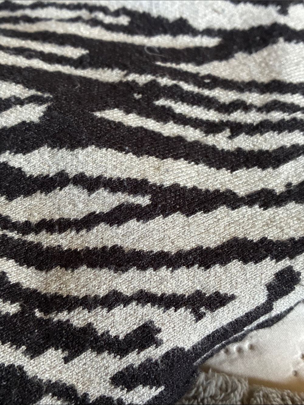 Christian Siriano L/XL Knit Zebra-Pattern Poncho - Picture 7 of 7